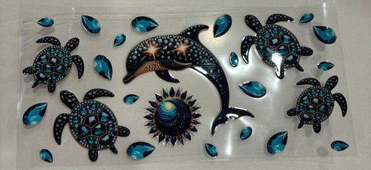 Dolphin & Sea turtles