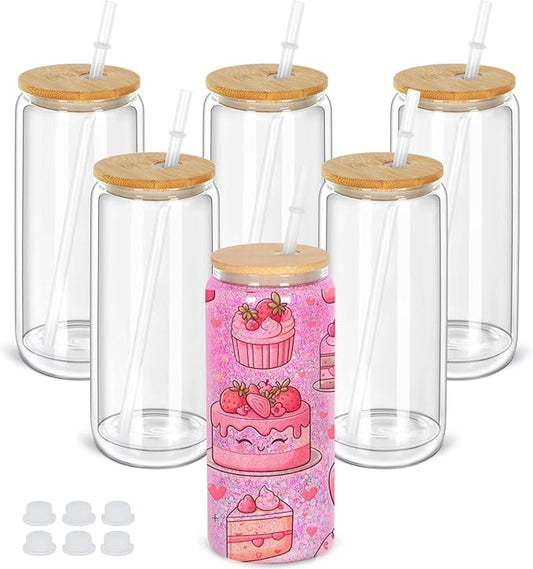 Glass Snow Globe Tumbler
